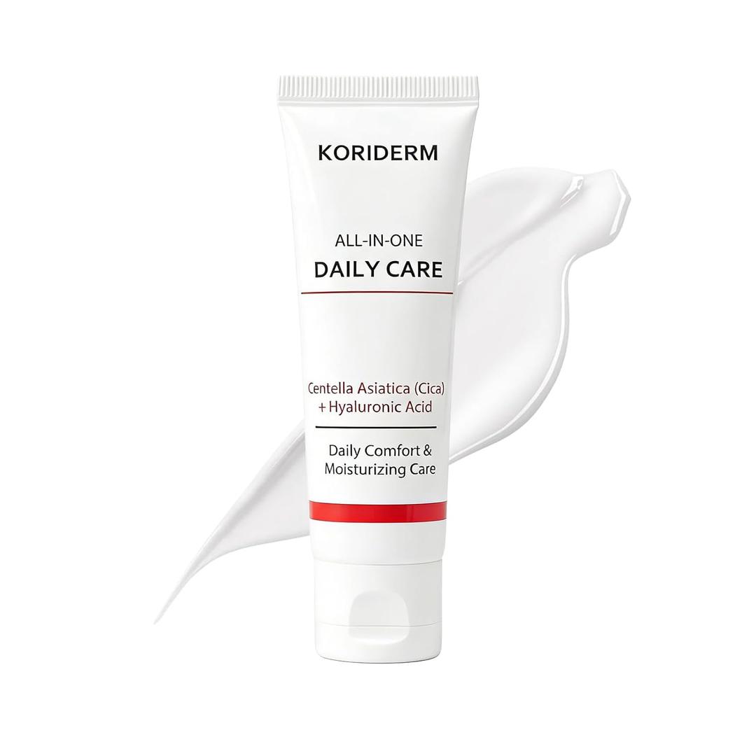 Koriderm Time Reverse Cream, All-In-One Skin Moisturizer Cream For Face, Hydrated & Radiant-Looking Skin,Centella Acid Formula, Lightweight & Gentle For All Skin Types(50 Ml/1.69 Fl Oz)