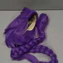 MAGQOO Purple Braid Wig Kids Girls Light Purple Wig Long Braids Wigs Hair Cosplay Costume Party Wigs