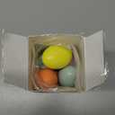 Leinuosen 6 Pcs Easter Multicolor Hollow Wooden Easter Egg Set Pastel Fillable Wood Eggs for Crafts 2.75 x 2.13 inches Fake DIY Egg Painting for Basket Stuffers Decorations (Pastel Color)