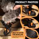 Dog Shoes for Large Small Medium Dogs,Waterproof Dog Boots & Paw Protectors with Breathable Mesh for Summer Hot Pavement,Anti-Slip Dog Booties for Hiking Hardwood Floors Winter Snow (Orange-5)