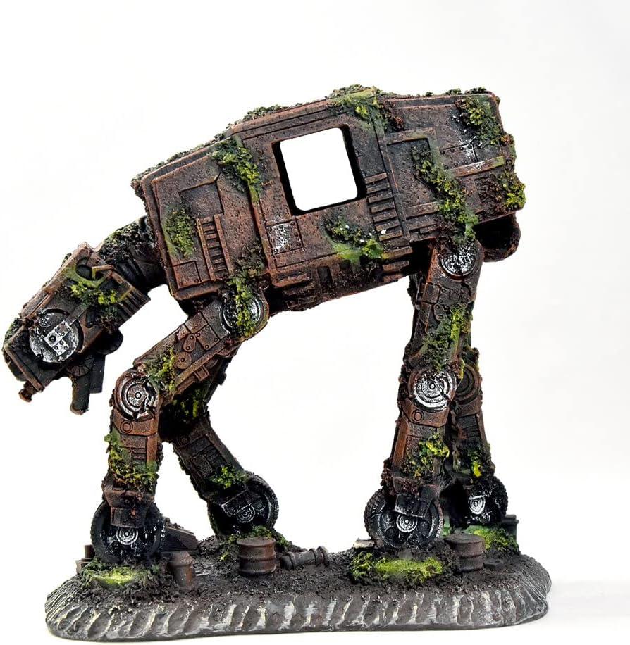 fazhongfa Fish Tank Decorations Star Wars Aquarium Accessories Small to Large Fish Tank Resin Decor for Betta Goldfish Hideouts Cave Hide Ornament Backgrounds (at-Medium)