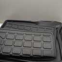 powoq 7-Seat Floor Mat Compatible with 2022-2025 Mitsubishi Outlander Trunk Mat Cargo Liner Replacement for 2022-2025 Mitsubishi Outlander Accessories(Trunk Mat+Backrest Mat+7-Seat Floor Mat)