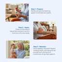 Relief Patch - Water-Resistant Adhesive, Electroceutical Relief - Versatile Daily Comfort, Long Lasting - Neck, Joints, Back, Knee, Shins, Bumps - 20 Pack (Large Tan Patches)