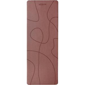 4mm Cushioned Exercise Mat for Yoga & Pilates - Anti Slip, Polyurethane with Suede Top & Carrying Strap (Rose Pink)
