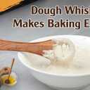 Wooden Danish Dough Whisk, Bread Whisking Tool for Mixing Sourdough, Egg and Flour Mixer Whisk, Traditional Bread Baking Tools and Supplies.