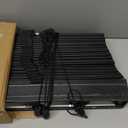 2" Slats Wood Blinds for Indoor Windows: Solid Wooden Blackout Blinds & Shades,Black Out Privacy Horizontal Blinds for Home Bedroom Bathroom Living Room Windows and Doors 30.5" WX64 H Black