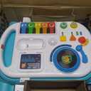Baby Einstein Musical Mix N Roll 4-in-1 Push Walker, Activity Center, Toddler Table & Floor Toy, 100+ Songs & Phrases, DJ Station with Piano