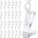 Minetom 100 Pack All-in-One Christmas Light Clip for C7 C9 Christmas String Lights, Christmas Light Plastic Clips for Roof and Gutter, Shingle Clips Outdoor