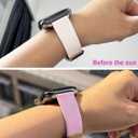 3 x Color-Changing Outdoor Smart UV-Sensing Sports Band (White to Pink) (44/45/46/49/42mm(Series 3 2 1))