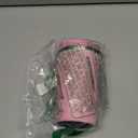 Smilatte 12oz (380ml) Vacuum Insulated Coffee Travel Mug, Leakproof Double Wall Stainless Steel Reusable Cup with Lid, Thermal Tumbler for Hot and Cold Drinks, Matte Texture Pink