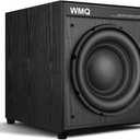 8" Active Home Theater subwoofer, Featuring SUB and RCA Input interfaces, 200W RMS, Medium-Density fiberboard Cabinet with Heat Sink, Adjustable Crossover Frequency Range from 60-180 Hz. (Black)