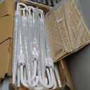 Aodaer Clear Wedding Umbrella with Foldable Storage Box Transparent Auto Open Stick Umbrellas Windproof Large Canopy Umbrella with J Hook Handle for Outdoor Activities, Wedding Photography