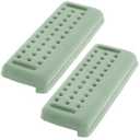 AceOrbit L-Shaped Desk Edge Cushion, 2 Pcs Memory Foam Elbow Support Padding Wrist Comfort Support Arm Rest for Office Home Table Accessories, Non-Slip(Fabric, Dimpled Grip, Green)