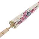 Omabeta Pretty Classical Handmade Oil Paper Umbrella with Wooden Handle,Exquisite DIY Chinese Classical Plum Blossom Handmade Umbrella for Dancing Props Cosplay Photography