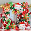 3 x Santa Claus Foil Party Balloons, Merry Christmas Balloons, Elk Christmas Ballons for New Year Eve Holiday Festival Birthday Party Decorations (Elk & Santa Claus)