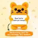 Crochet Kit for Beginners Kids Birthday Valentine's Day Teens Adults Custom Birthday DIY Gifts for Women Daughter Granddaughter Friend Cat Crochet Kits with Step-by-Step Video Tutorials(40%+ Yarn)