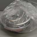 IMUSA Caldero Stock Pot with Glass Lid 3pc Set, 1.5/2.5/5.2qt, Cast Aluminum, Perfect for Serving Medium & Small Groups, Riveted Handles, Made in Colombia, Silver.