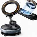 NOVEA Car Phone Holder, Magnetic Phone Holder for Car with Vacuum Suction Cup, 720° Adjustable Phone Mount for Car Dashboard, Windshield, Mirror, Compatible with iPhone & Android, MagSafe Car Mount