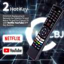 EC32S1N Remote for SANSUI TV Remote Replacement and for Caixun TV Remote- ES32S1N Replacement Remote for SANSUI TV S32P28N S40P28FN with Netflix YouTube APP Key Button - No Programming Required