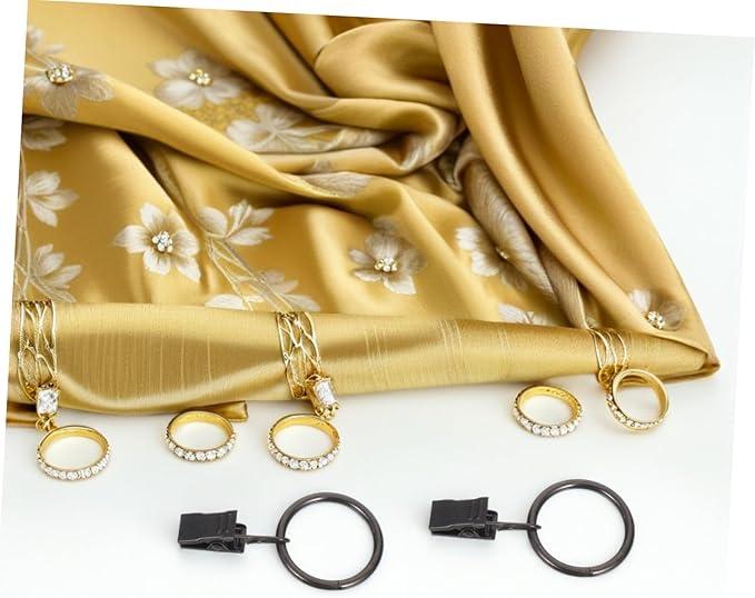 Cabilock 20pcs Detachable Curtain Hooks Stainless Steel Clip Rings for Easy Hanging Compatible with Various Rods and Tracks Anticorrosion Design for Living Room Bedroom and Bathroom