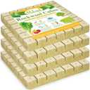 Halatool 1.5 Inch Rockwool Cubes Garden Stonewool Grow Cubes Starter Plugs for Hydroponics Soilless Cultivation Seedlings Cuttings Clone Plants Germination Start (4 Sheets, 196 Plugs in Total)