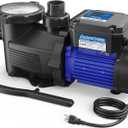 Aquastrong In/Above Ground Pool Pump, High Flow (Dual Speed with Timer, 2HP, 5186 GPH, 115V)