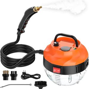 3800W High-Temperature Steam Cleaner for Car Detailing & Multi-Surface Cleaning 221°F Pressurized Steam, 1000ml Tank, 6 Adjustable Settings | Portable Steamer for Car Owners, DIY Enthusiasts