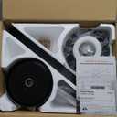 Black Ceiling Fans with Lights - 46" Flush Mount Ceiling Fan with Remote and 5 Reversible Blades, 3CCT Dimmable, 6 Wind Speeds&2H Timer, Indoor Low Profile Fan Light Fixture for Modern Bedroom