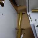 White Nightstand Set of 2, Fluted Night Stand with Charging Station, 13.8" D x 15" W x 23.2" H, 2 Drawers Modern Bedside Table with USB Ports and Outlets, Golden Side Table for Bedroom