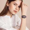 6 Pack Floral Engraved Silicone Bands Compatible for Apple Watch Band 38mm 40mm 41mm 42mm 44mm 45mm 46mm 49mm Women,Flower Sport Straps for iWatch Series 10 9 8 se Ultra 7 6 5 4 3 2 (Black/Starlight/Pink/Milk Tea/Smoke Violet/White)