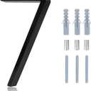 House Address Numbers - 5 Inch Floating House Numbers With Nail Kit And Instructions Easy To Install, High Gloss Black Number 7