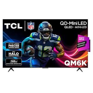 TCL 55 Inch Class QM6K Series | Mini LED QLED 4K HDR | 55QM6K, 2025 Model | 120HZ-144HZ High Brightness Smart Google TV Dolby Atmos Onkyo Audio | Voice Remote Alexa Gaming Streaming Television