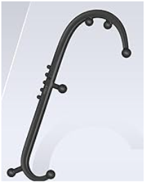 LiBa Trigger Point Massage Tool, Detachable Back Neck Shoulder Massager for Pain Relief, Manual Therapy Massage Cane Hook Stick with Massager Ball, Gift for Athlete, Desk worker, Chronic Pain Sufferer