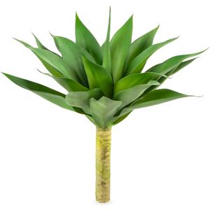 Velener Artificial Agave Plant,18 Inch, Faux Aesthetic Plants for Home Decor, Realistic UV Resistant Fake Agave Plants Without Pot, Set of 1 (Small, Green)