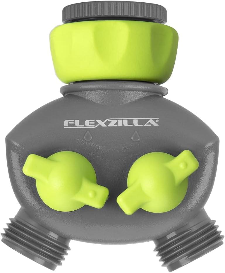 Flexzilla 2-Way Hose Splitter, ZillaGreen/Gray - HFZGA60