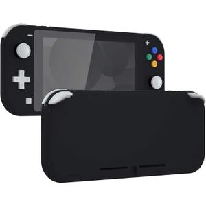 eXtremeRate Soft Touch Black DIY Replacement Shell for Nintendo Switch Lite, NSL Handheld Controller Housing w/Screen Protector, Custom Case Cover for Nintendo Switch Lite