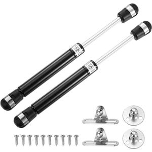 uxcell 8 Inch 150N/33lb Gas Shock Strut Lift Support, Gas Spring for RV, Bed Floor, Hatch Door, TV Cabinet, Box Lid (Black, Set of 2)