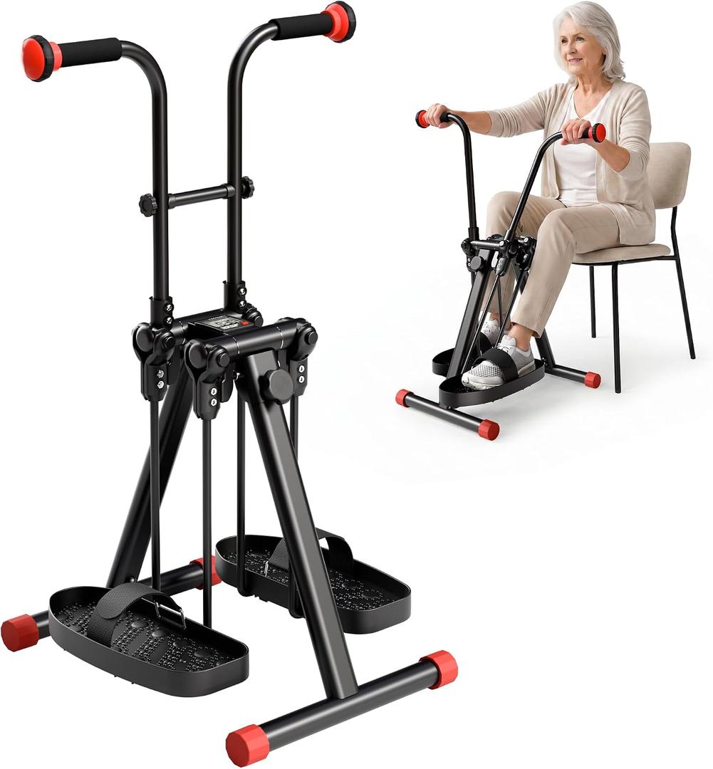 Pedal Exerciser for Seniors, Arm Leg Hand Elbow and Knee Exerciser, Full Body Space Walker, Low Impact Seated Workout Machine for Home