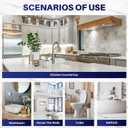 Tub and Tile Paint Refinishing Kit, 35oz Bathtub Paint Kit with Tools, White Tub Paint for Bathtub, Shower, Kitchen Countertop, Porcelain, Easy to Cover & Low Odor, 50-55sq.ft