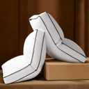 Goose Feather Down Pillows Queen Size Set of 2, Down Surrounded Hotel Collection Bed Pillow for Sleeping with 3 Inch Gusset, 2 Pack, Fluffy Plush for Side, Back Sleepers 20x30 in.