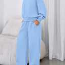 PRETTYGARDEN Womens Sweatsuits 2 Piece Set 2026 Casual Winter Long Sleeve Hoodie Loose Wide Leg Sweatpants Fall Tracksuit Medium