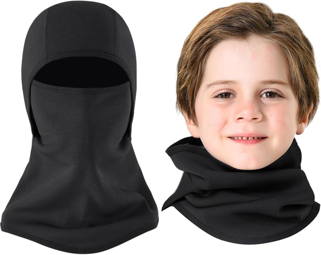 Aegend Balaclava Face Mask for Kids Age 5-12, Windproof Ski Face Neck Warmer for Cold Weather Winter Outdoor Sports
