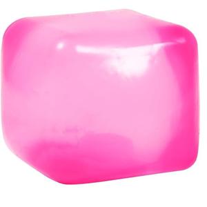 2 x 1 Pcs Stress Cube Bulk Ice Cube Stress Ball Anxiety Relief Soft Squeeze Sensory Ball for Party Favors Prizes Goodie Bag Stuffers (Pastel Pink)