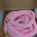 Riakrum 4 Pieces Pink Velvet Stanchion Rope 5 Feet Velvet Ropes with Gold Clasps for Party Hotels Wedding Movie Theaters Grand Openings Crowd Control Barrier Supplies
