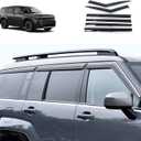 Side Window Deflector Visors Compatible with Hyundai Santa Fe 2024 2025 2026 Acrylic Smoke Tinted Sun Rain Wind Guards Shield Vent Cover Exterior Car Accessories 6PCS