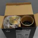 Toilet Brush and Holder, 2 Pack Toilet Brush Stainless Steel, Toilet Bowl Brush for Bathroom Toilet-Ergonomic, Elegant,Durable (Gold)