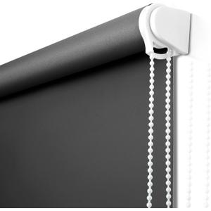 NUTRO CHILL Roller Window Blinds, Blackout Shades for Indoor Windows with Thermal Insulated, UV Protection Roll Down Black Blinds for Home and Office (38" W x 68" L, Black)