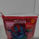 Disney Stitch at Christmas Gift Set, 3-in-1 Bath Kit: Body Wash, Body Lotion, & Exfoliating Loofah, Wild Berry Scented, Relax & Unwind, Great Self-Care Gift Set