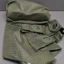 Gibelle No Hook Waffle Weave Shower Curtain with Snap-in Fabric Liner Set for Bathroom, Hotel Style with Mesh Top Window, Waterproof & Washable, Sage Green, 72x74