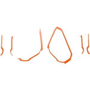 RAZPOY Center Console Dash Grab Handle Cover Trim Compatible with 2021-2024 Ford Bronco Interior Accessories, Orange (Not for Bronco Sport)